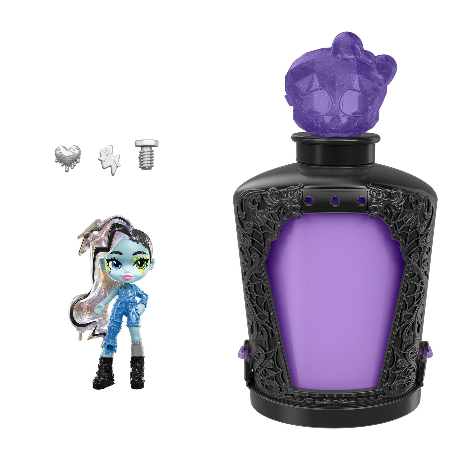 Monster High trolldryckflaska med minidocka och berlocker