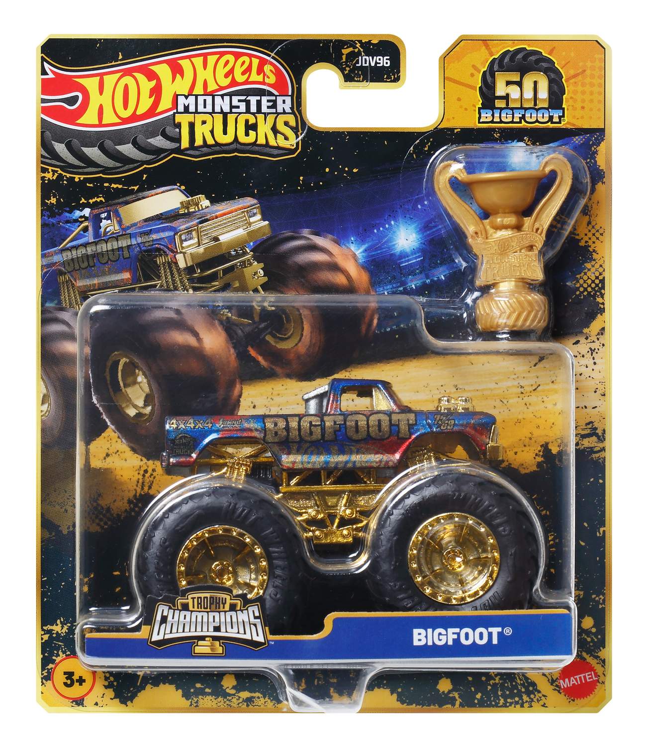 Monstertruck Bigfoot Skala 1:64, Gold Trophy Edition