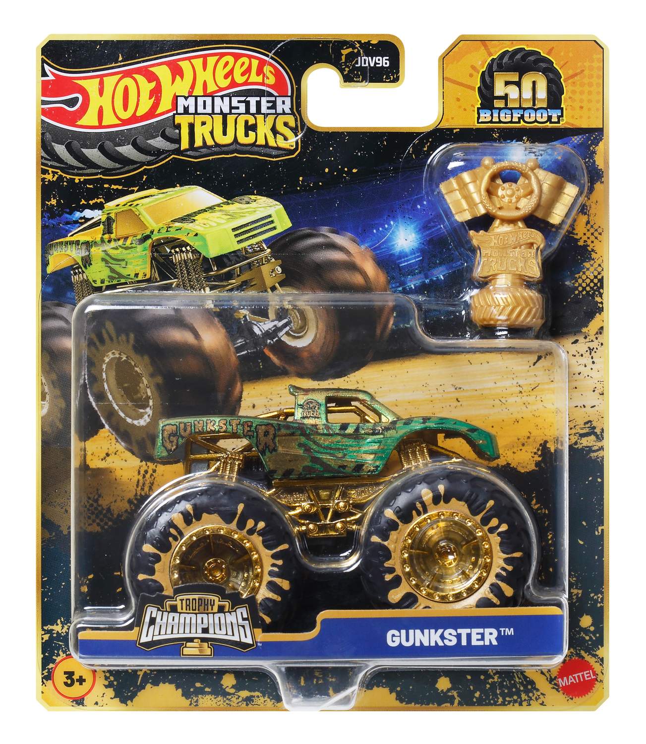 Monstertruck Bigfoot Skala 1:64, Gold Trophy Edition