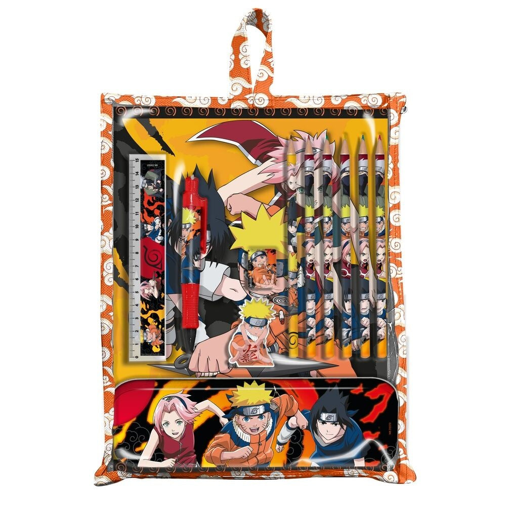 Naruto Shippuden brevpappersset med anteckningsbok, pennor och klistermärken