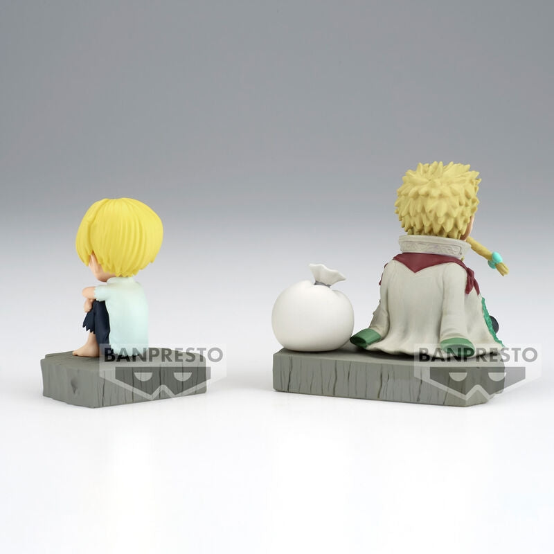 One Piece Collectible Sanji och Zeff figurer, 6 cm storlek