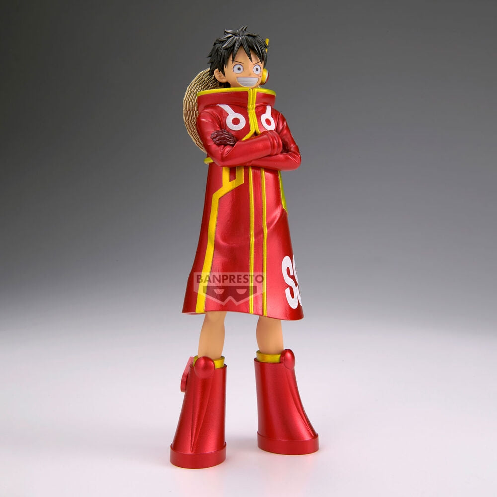 One Piece DXF Grandline Series Luffy Figur, 16 cm höjd