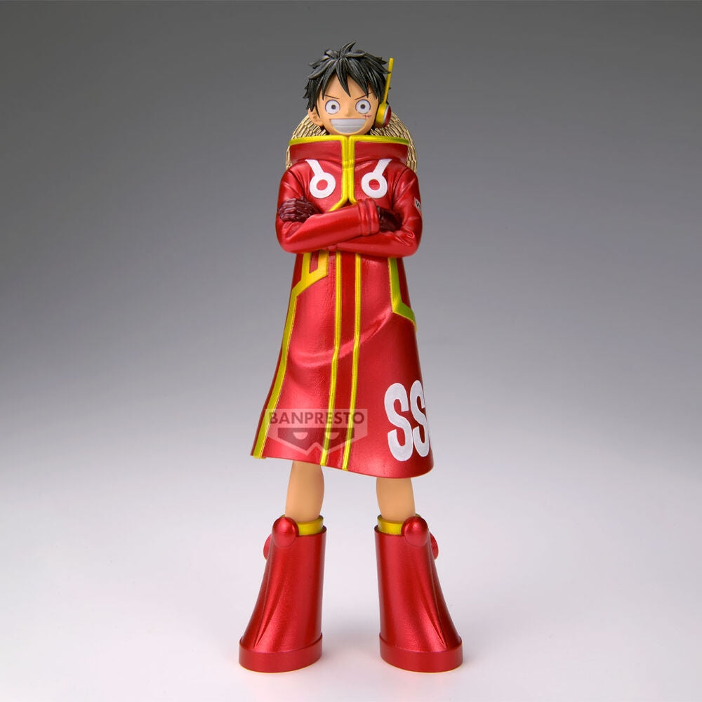 One Piece DXF Grandline Series Luffy Figur, 16 cm höjd