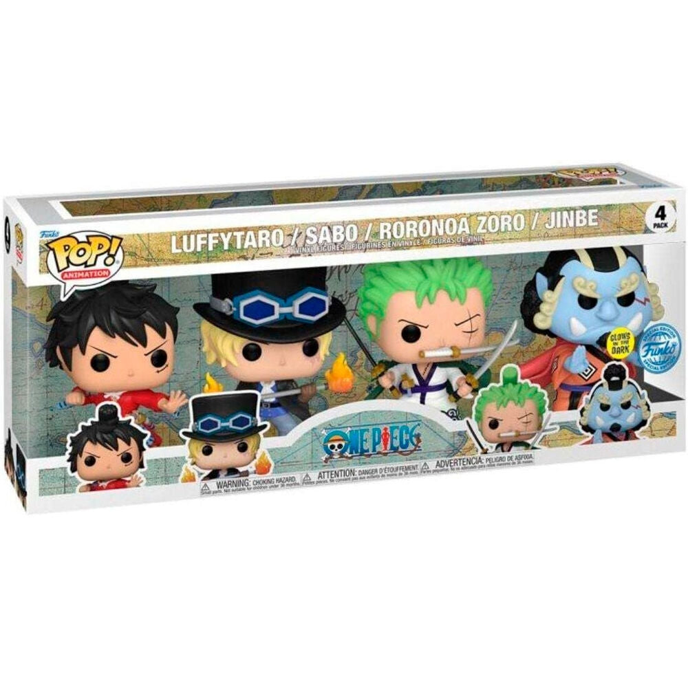 One Piece Exklusivt POP-paket med 4 samlarfigurer