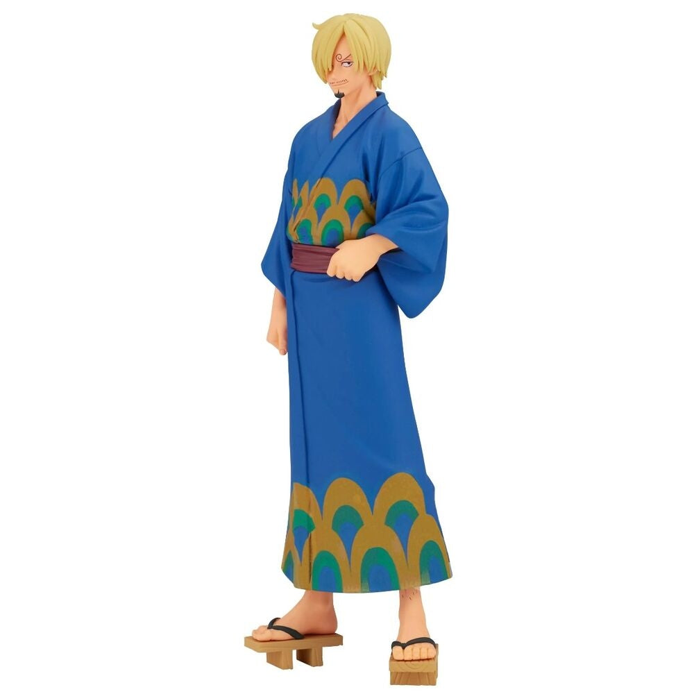 One Piece Grandline Series Sanji Figur, 17 cm, Wanokuni Yukata