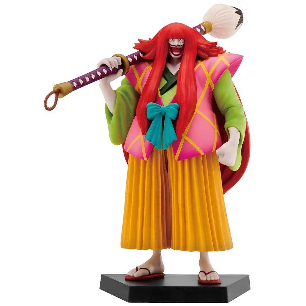 One Piece Kanjuro-figur, 15,5 cm, samling nio röda skidor