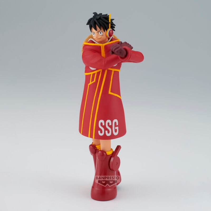 One Piece Monkey D. Luffy Egghead Figur, 14 cm samlarobjekt