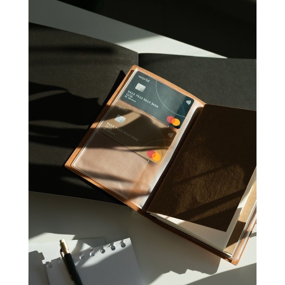 One Piece Travel Notebook med tomma sidor och kompakt design