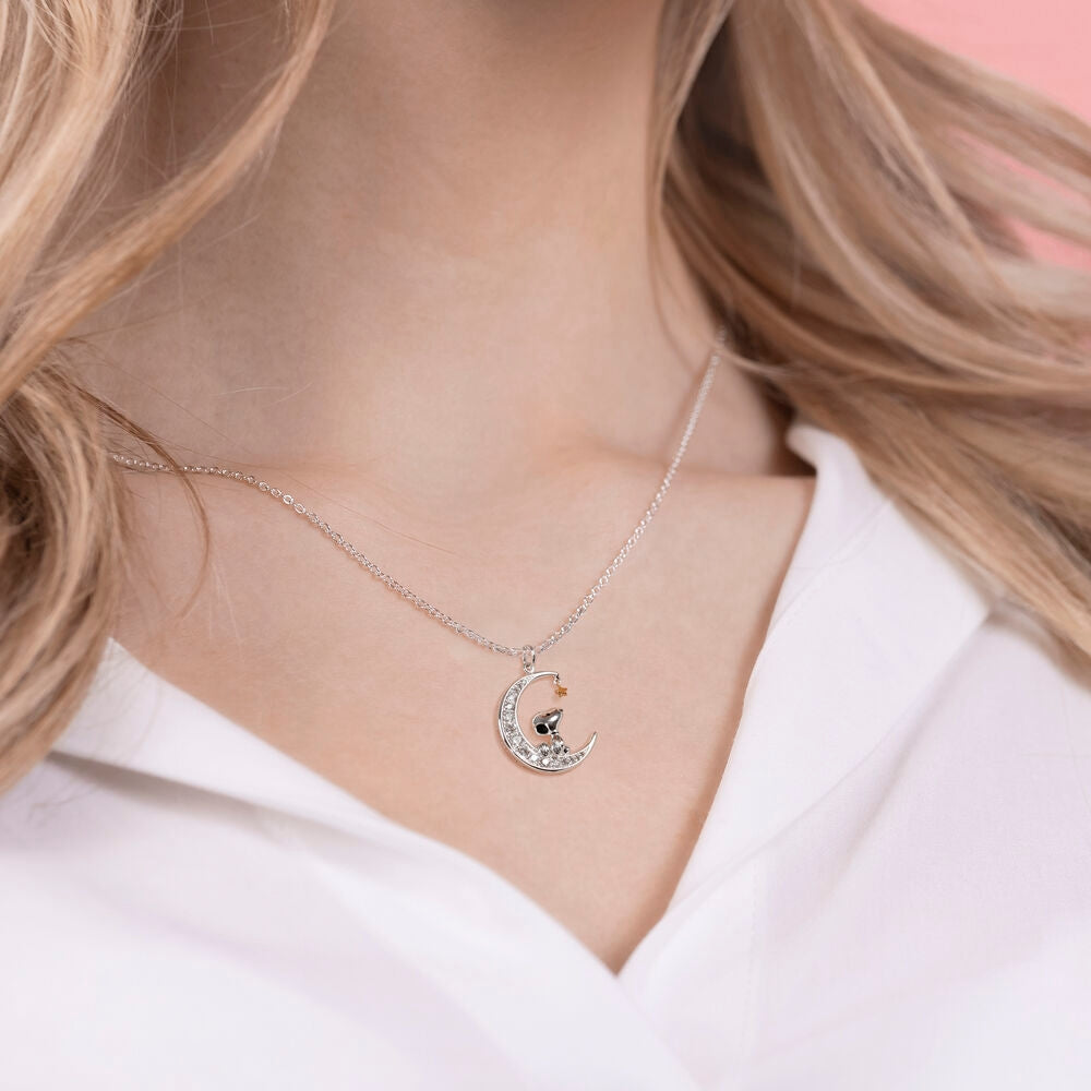 Peanuts Moon Halsband med justerbar kedja och unik design