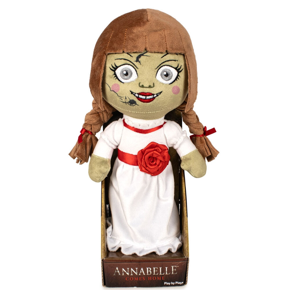 Plyschleksak, 27 cm mjuk Annabelle-docka för barn
