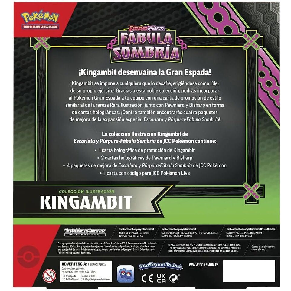Pokémon Fabula Sombria Kingambit samlarkortspelslåda