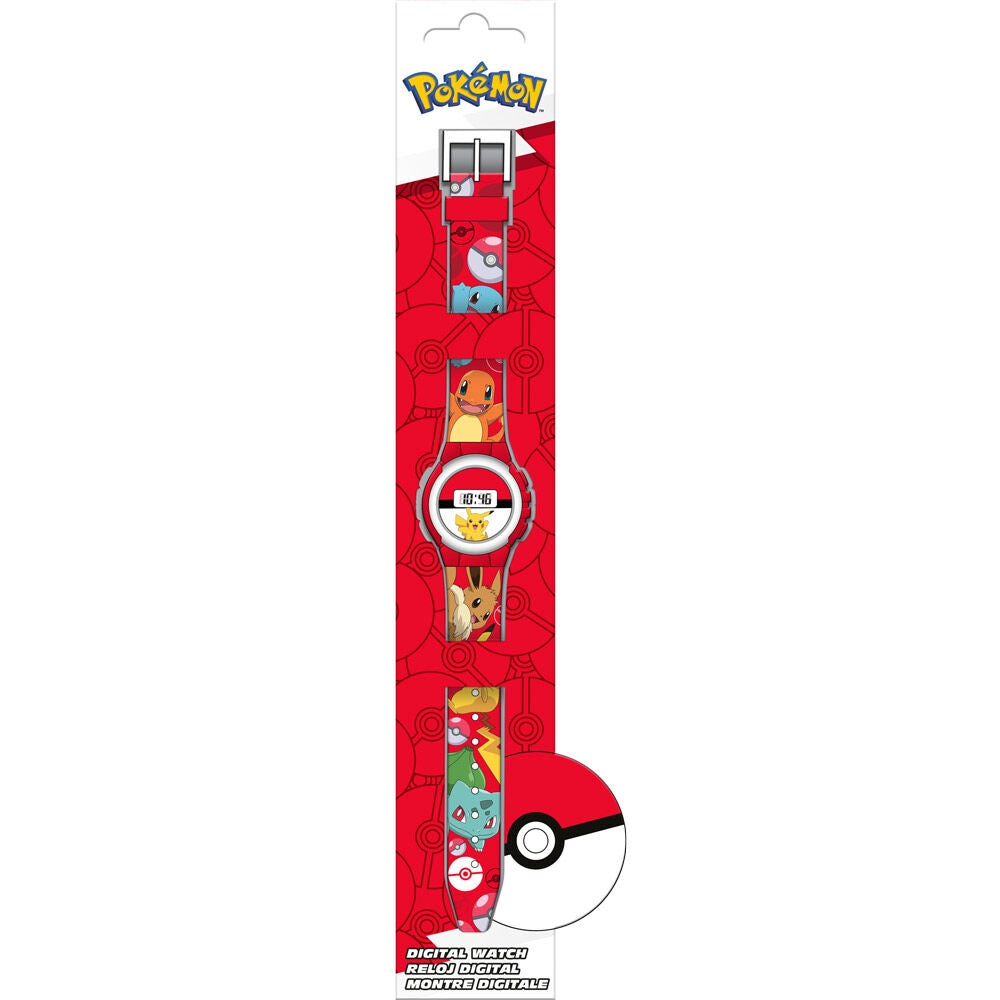Pokémon digital klocka med larm och vattentäthet