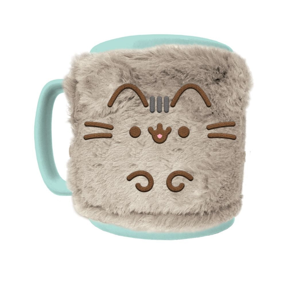 Pusheen mugg med nallebjörnsöverdrag, 440 ml kapacitet