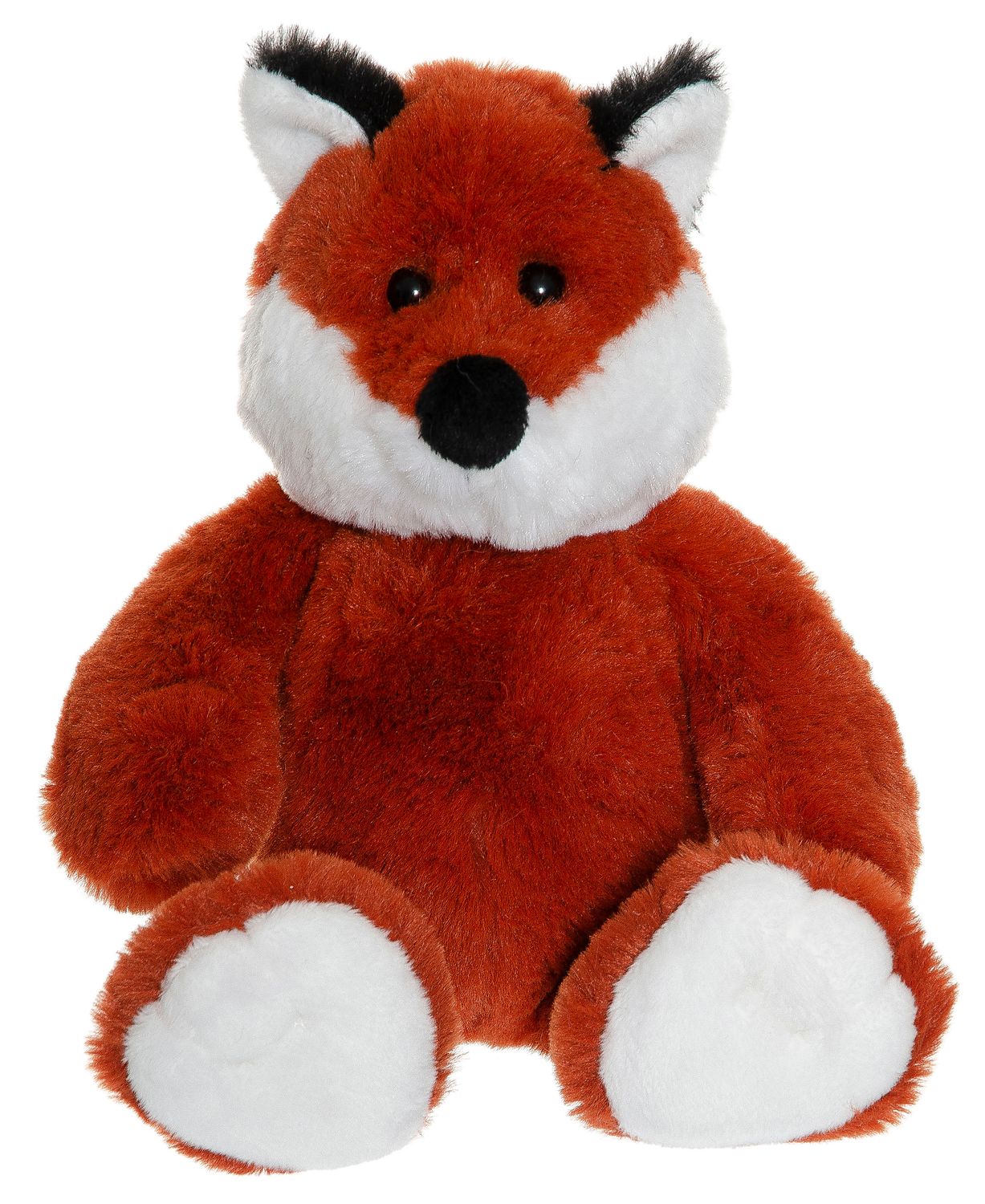 Rävplyschleksak, mjuk och gosig, 25 cm, maskintvättbar