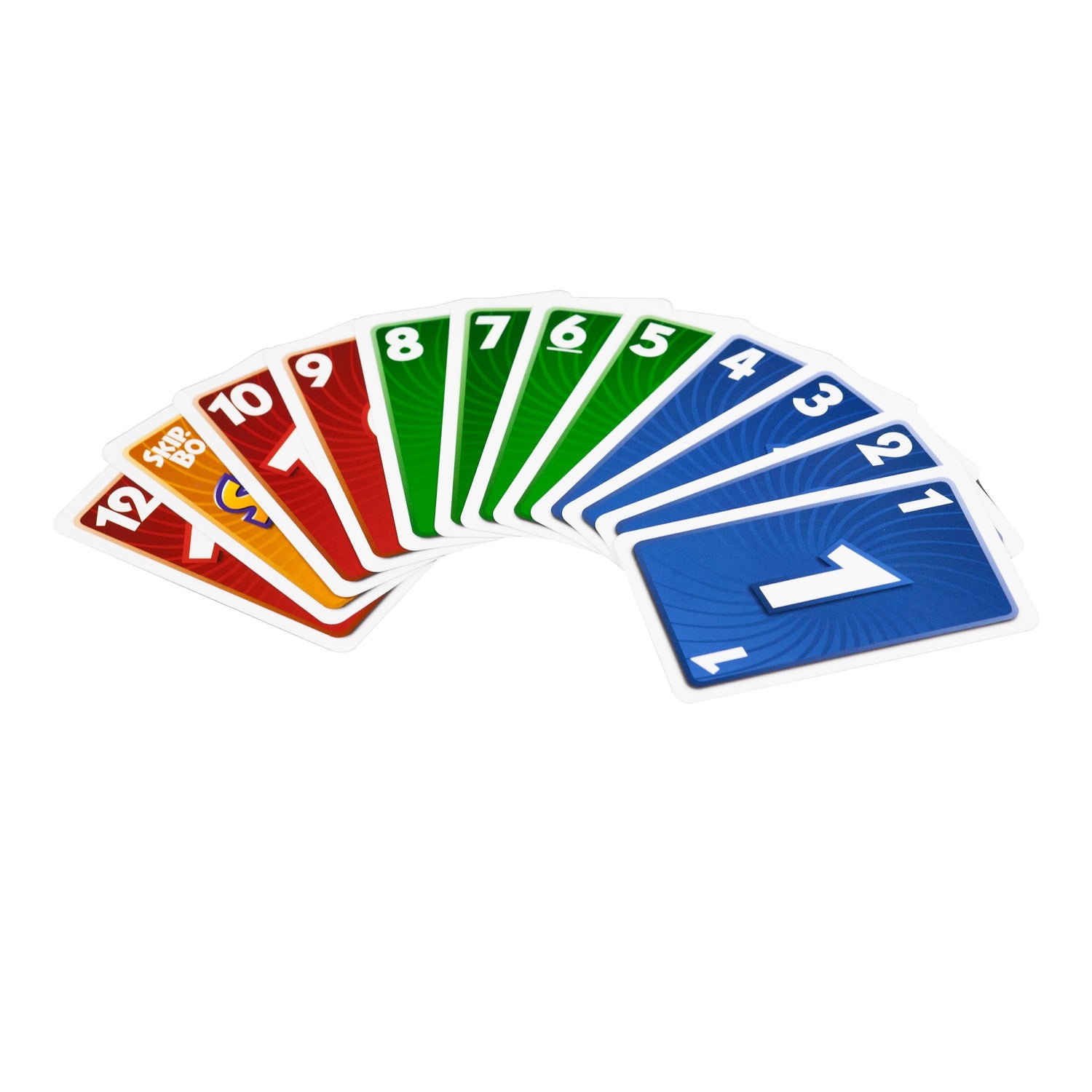 Skip-Bo Express kortspel, snabbt tempo, 2 spelare, 7+ år