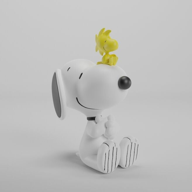 Snoopy nattlampa för barn, batteridriven, söt design