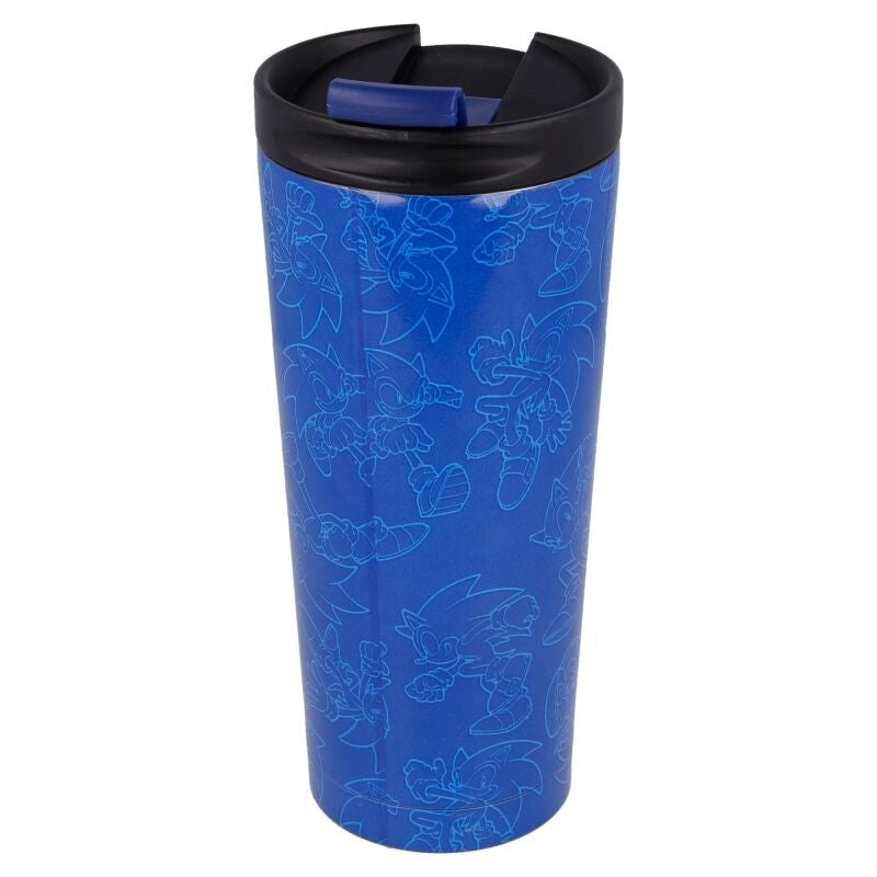 Sonic The Hedgehog 425ml rostfritt stål kaffetumlare