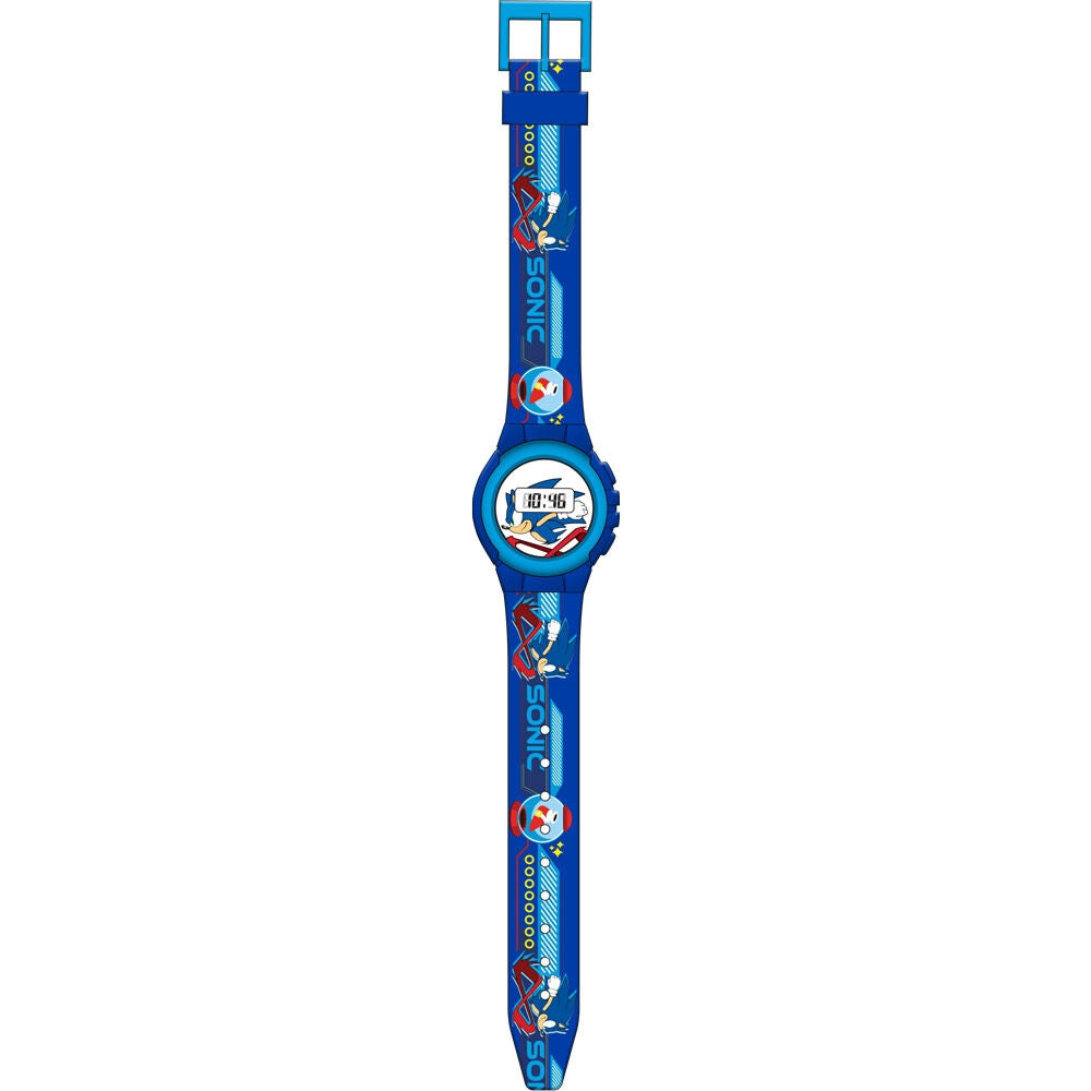 Sonic The Hedgehog digital klocka med LED-skärm och larm