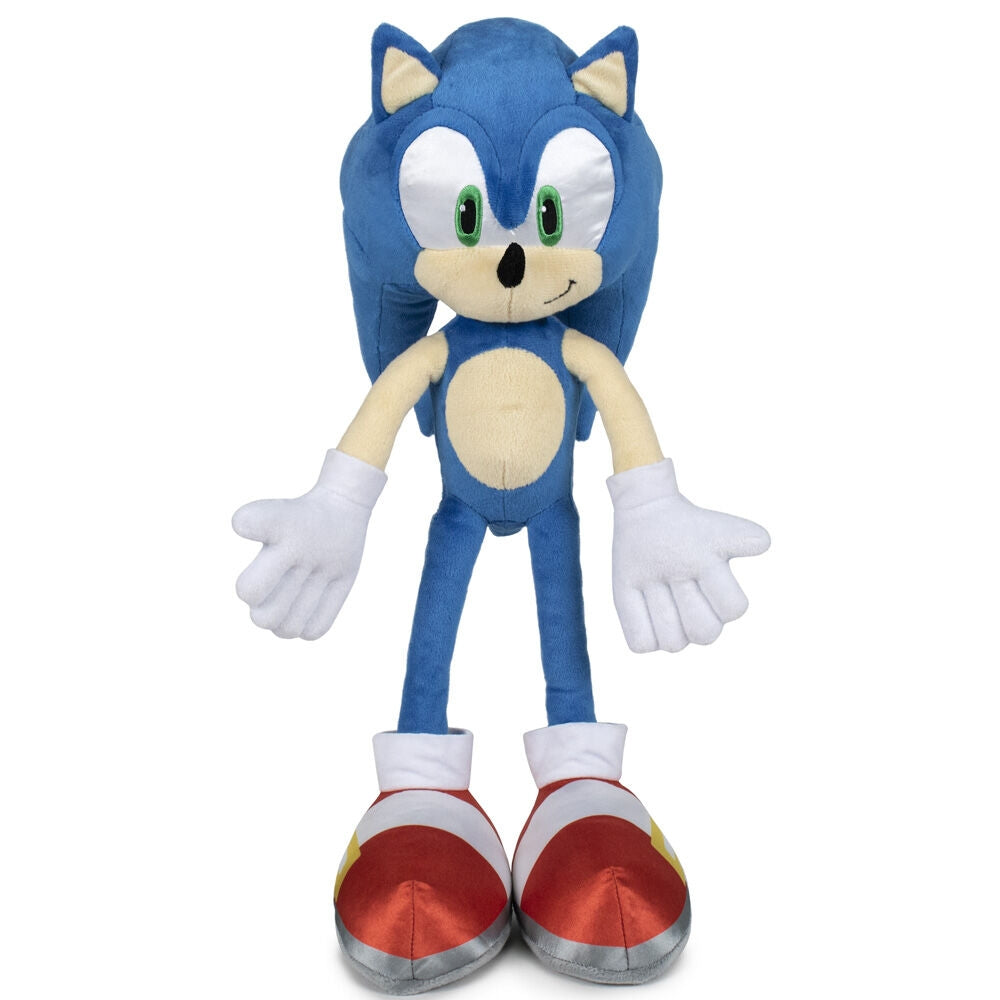 Sonic plyschleksak 30 cm, mjukt tyg, perfekt för samlare