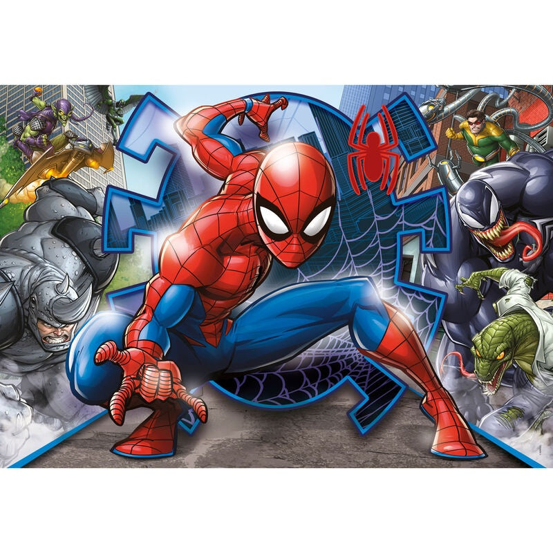 Spiderman 104-bitars pussel för barn, rolig och engagerande aktivitet