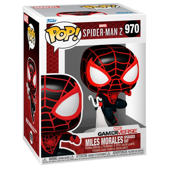 Spiderman 2 Miles Morales actionfigur, uppgraderad kostym