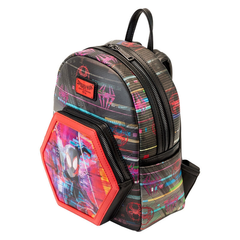 Spiderman Lenticular Ryggsäck 27cm - Tvärs över Spider-Verse Design