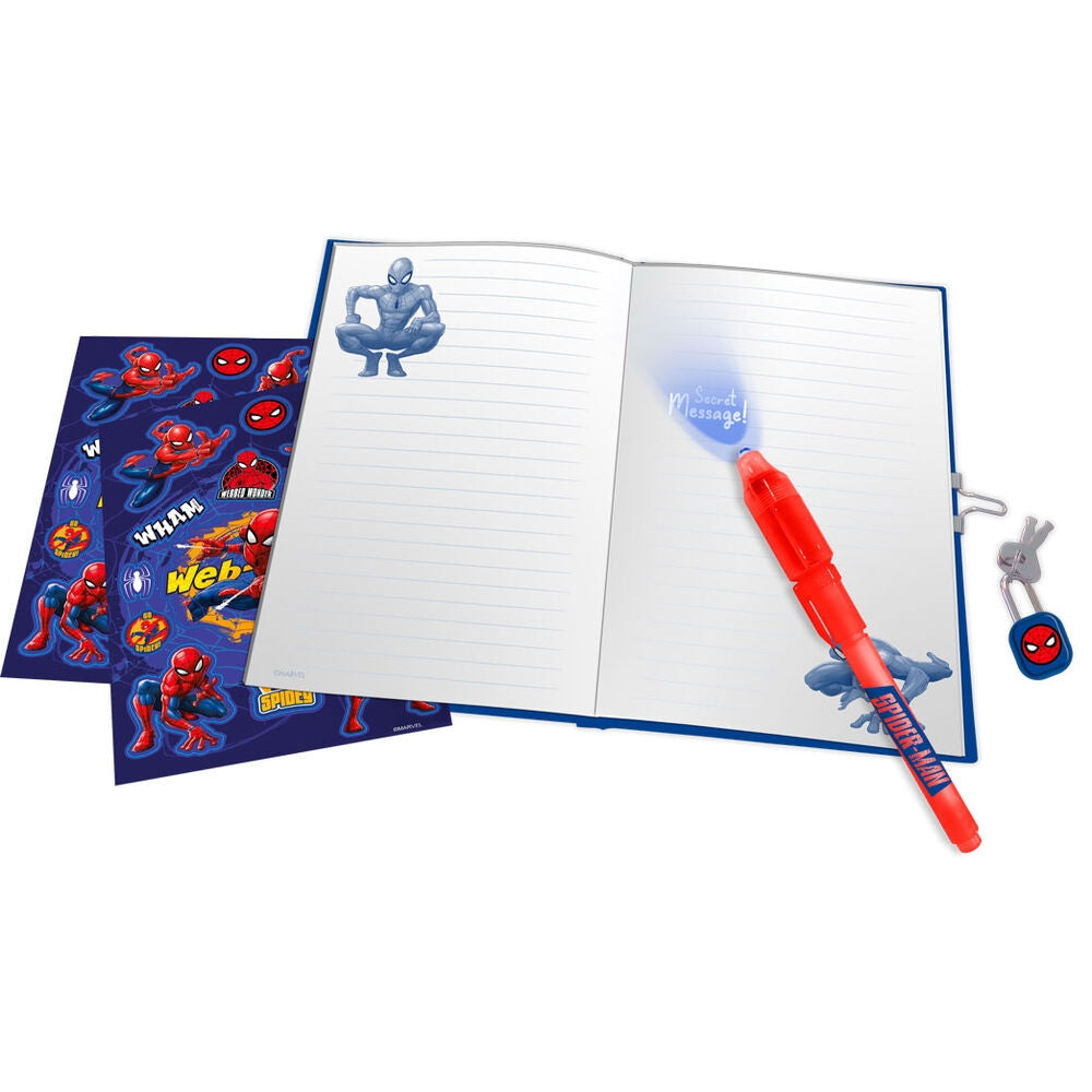 Spiderman Magic Pen Diary for Kids, Creative Writing Journal