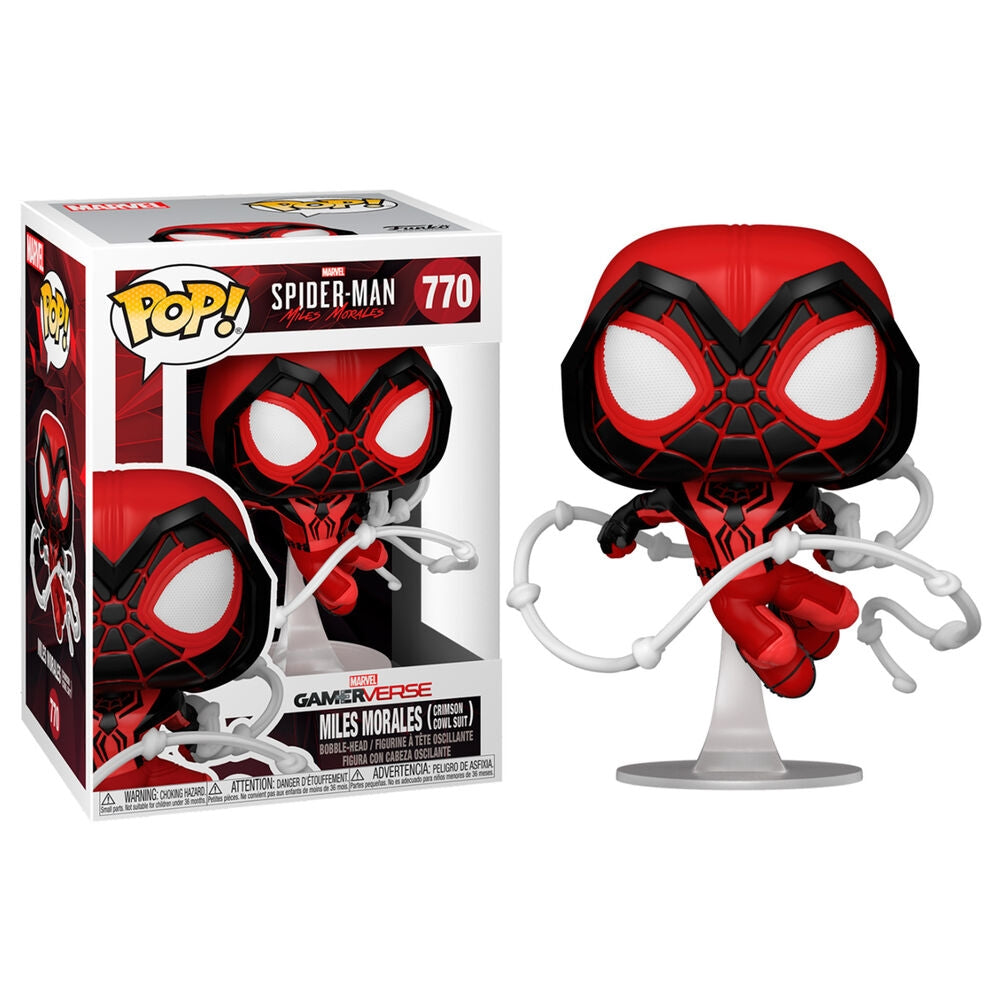 Spiderman Miles Morales Crimson Cowl-dräkt för barn