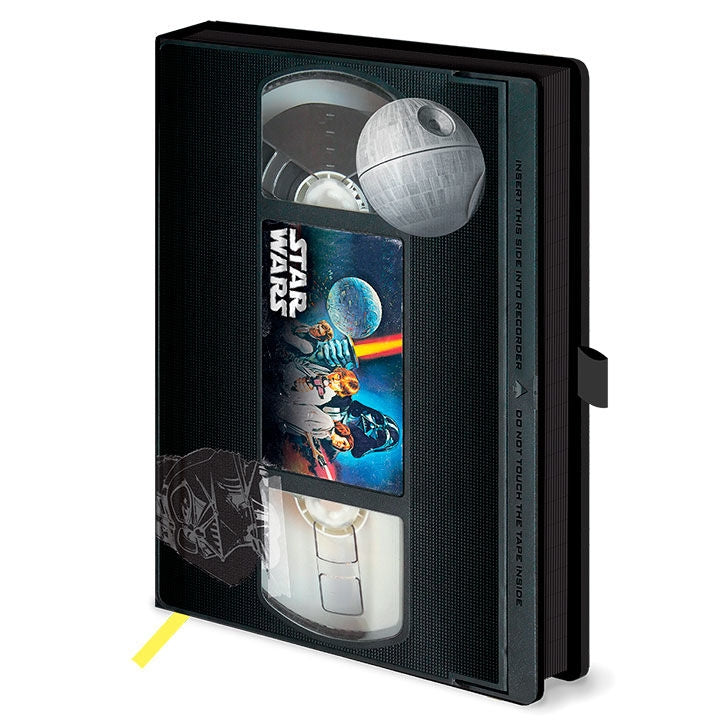 Star Wars VHS A5-anteckningsbok med sidor av högsta kvalitet