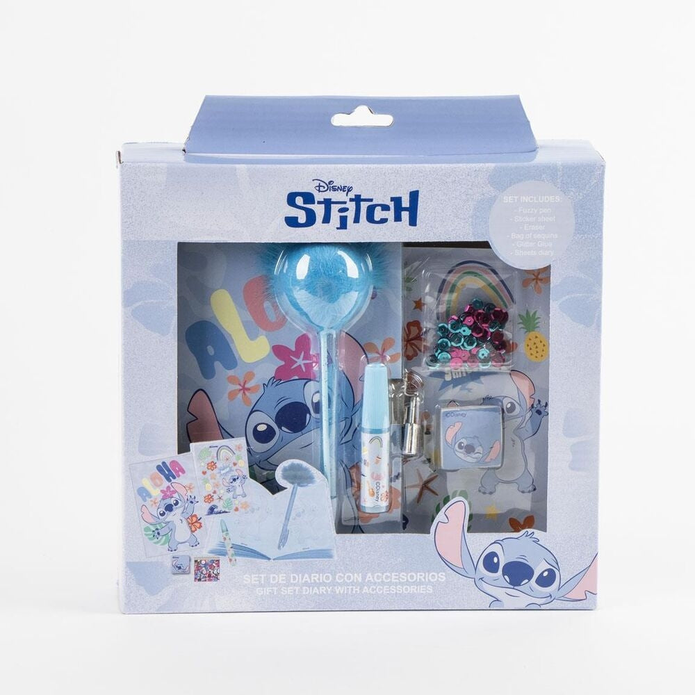 Stitch Diary Set med anteckningsbok och penna