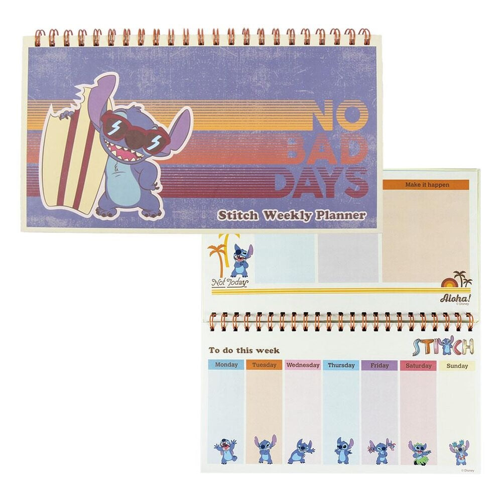 Stitch Weekly Planner med kalender och att göra-lista