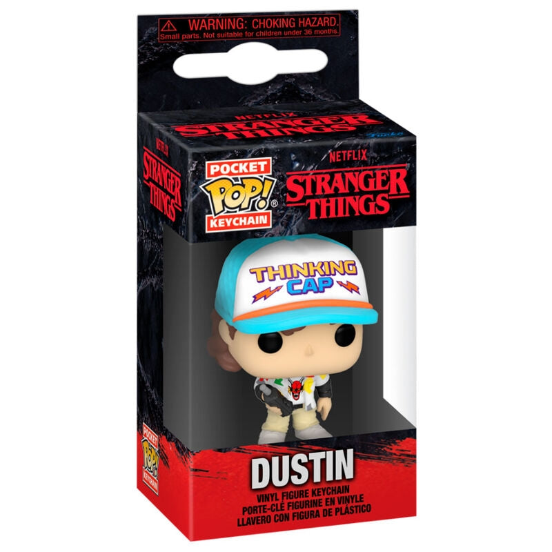 Stranger Things Nyckelring - Pocket POP! Dustin figur
