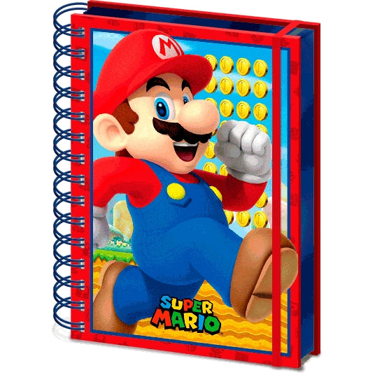 Super Mario A5 Wiro Notebook med 80 sidor, perfekt för anteckningar