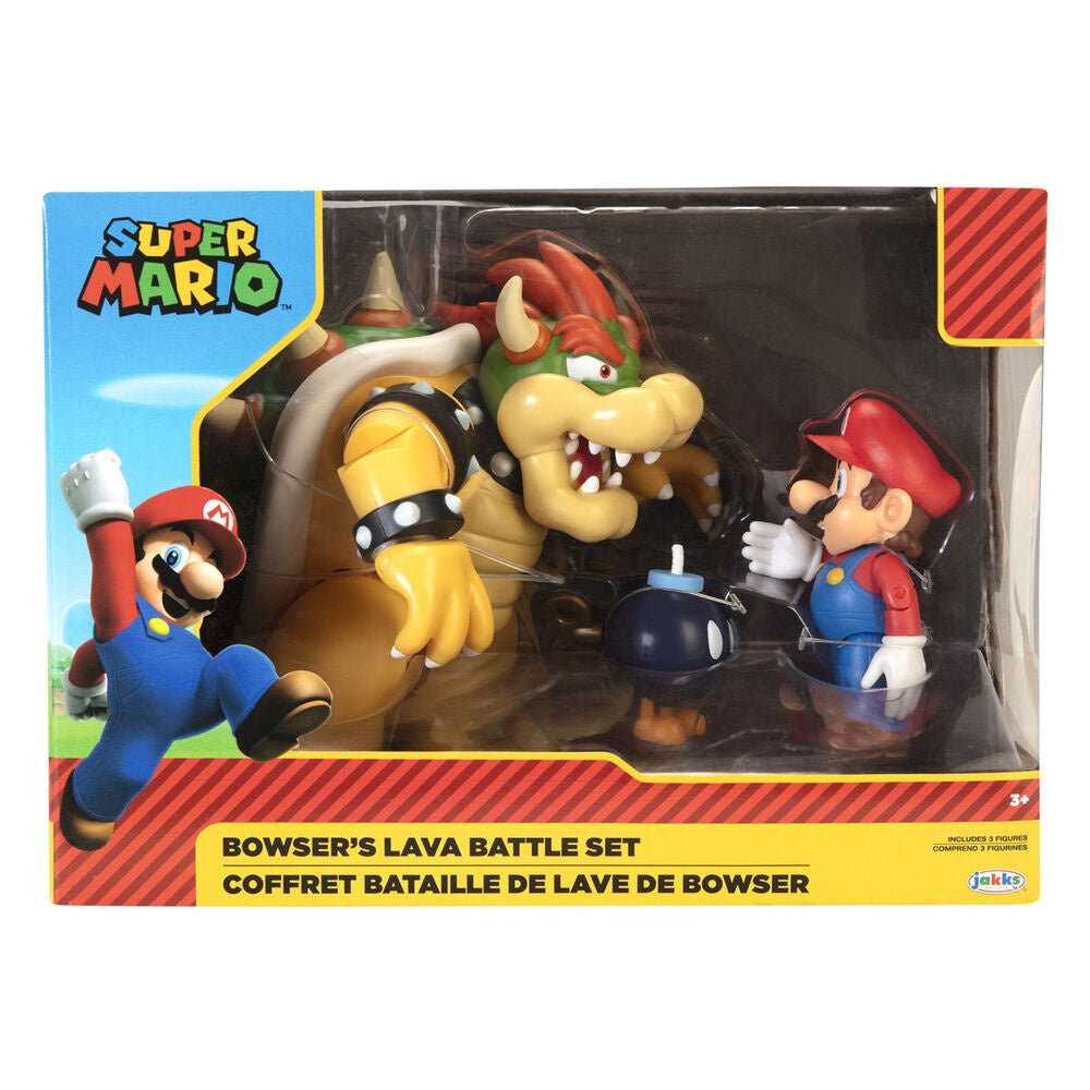 Super Mario Bowser vs Mario lekset med figurer och tillbehör