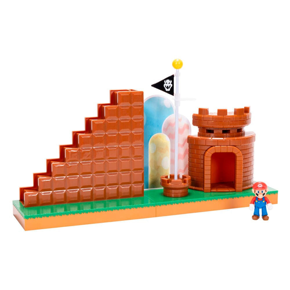 Super Mario Bros Level End-lekset med figurer och tillbehör
