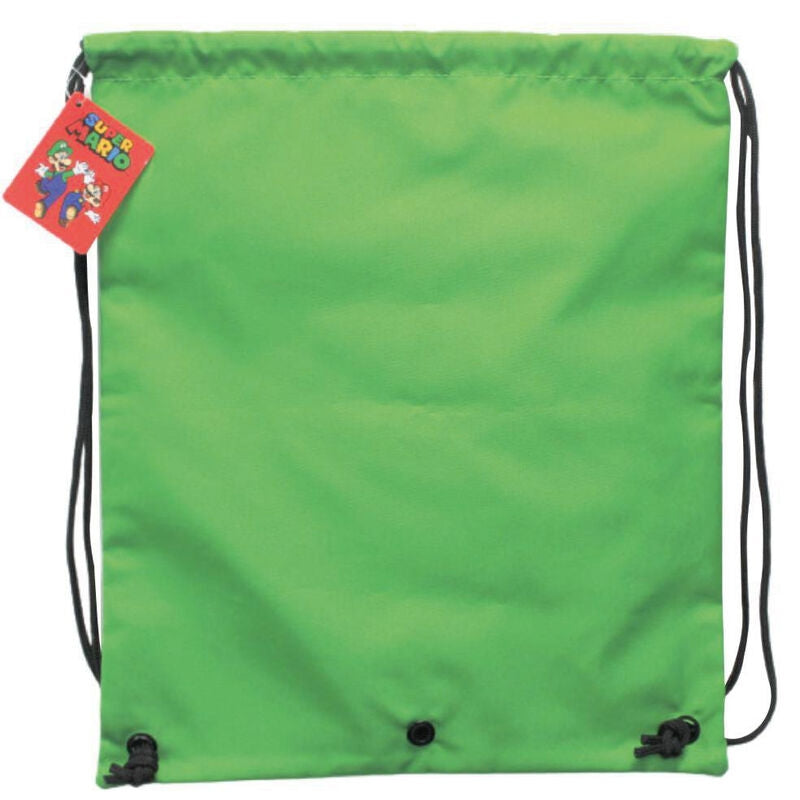 Super Mario Bros Luigi gymväska, 40 cm storlek, hållbar design