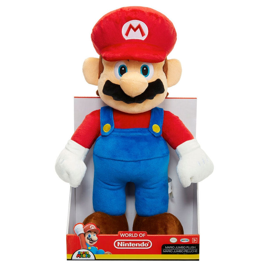Super Mario Jumbo Plyschleksak 50 cm, mjuk och gosig