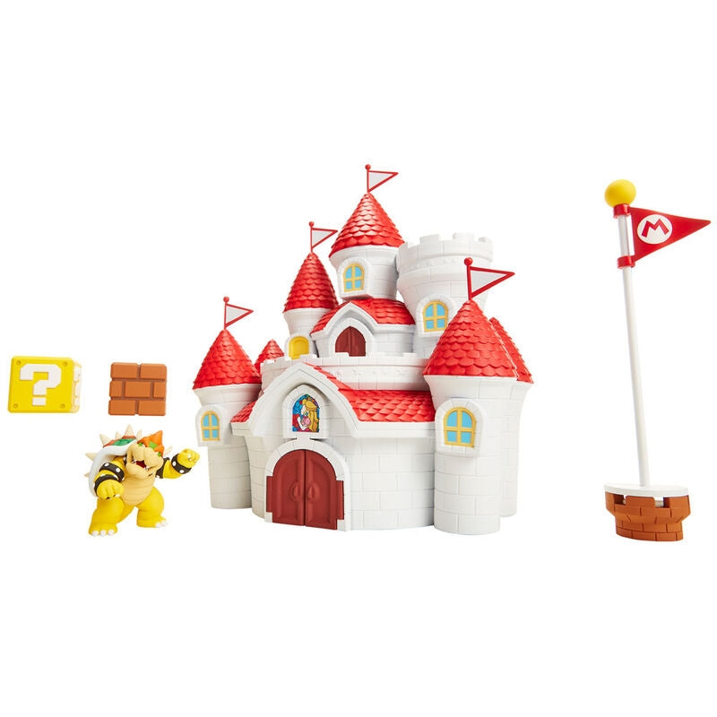 Super Mario Mushroom Kingdom Castle lekset med figurer