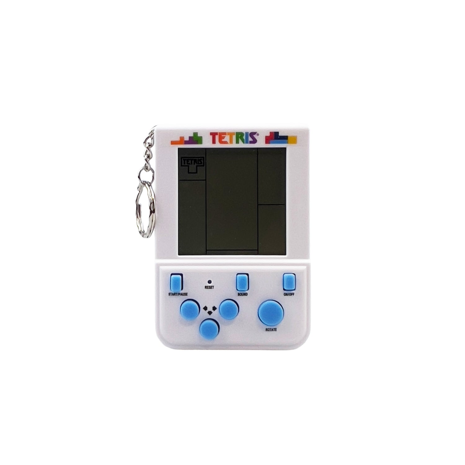 Tetris arkadnyckelring med originella nivåer och ljud