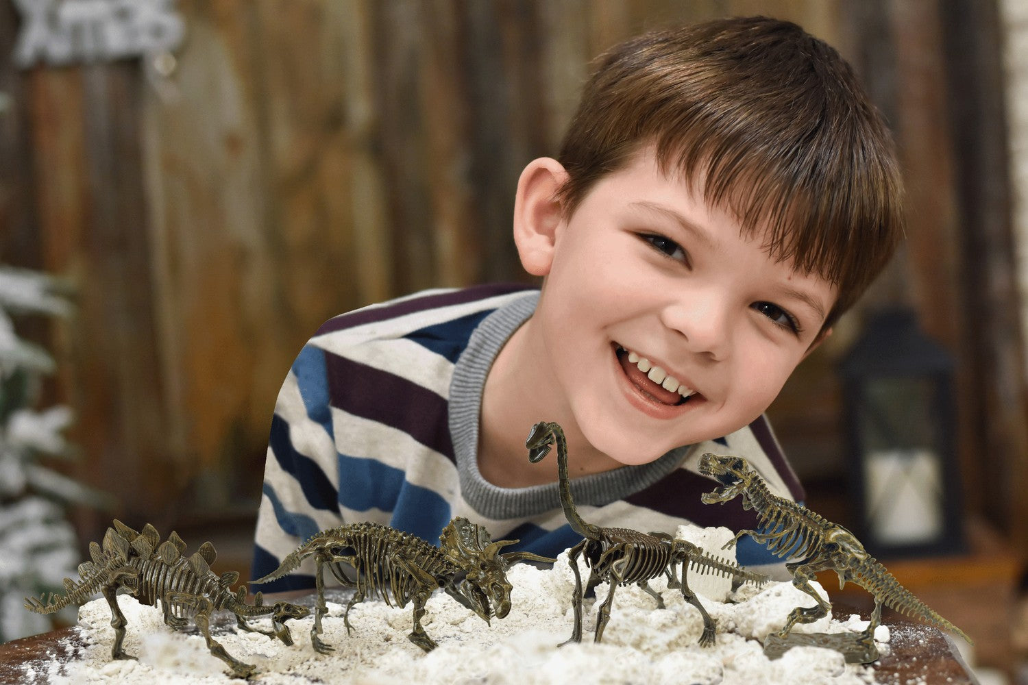 Utgrävningskit för dinosaurier och fossiler, 4-i-1 STEM-leksak, från 6 år