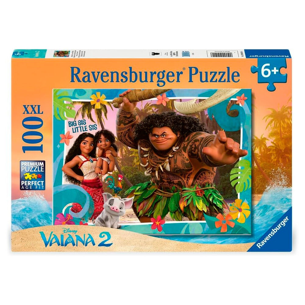 Vaiana 2 XXL-pussel, 100 bitar, kul för alla åldrar