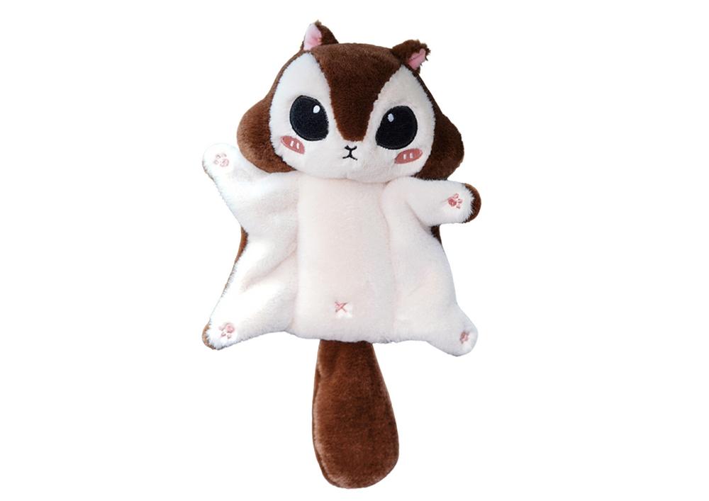 10 cm Brown Sugar Glider Squirrel Plush Keychain Mascot