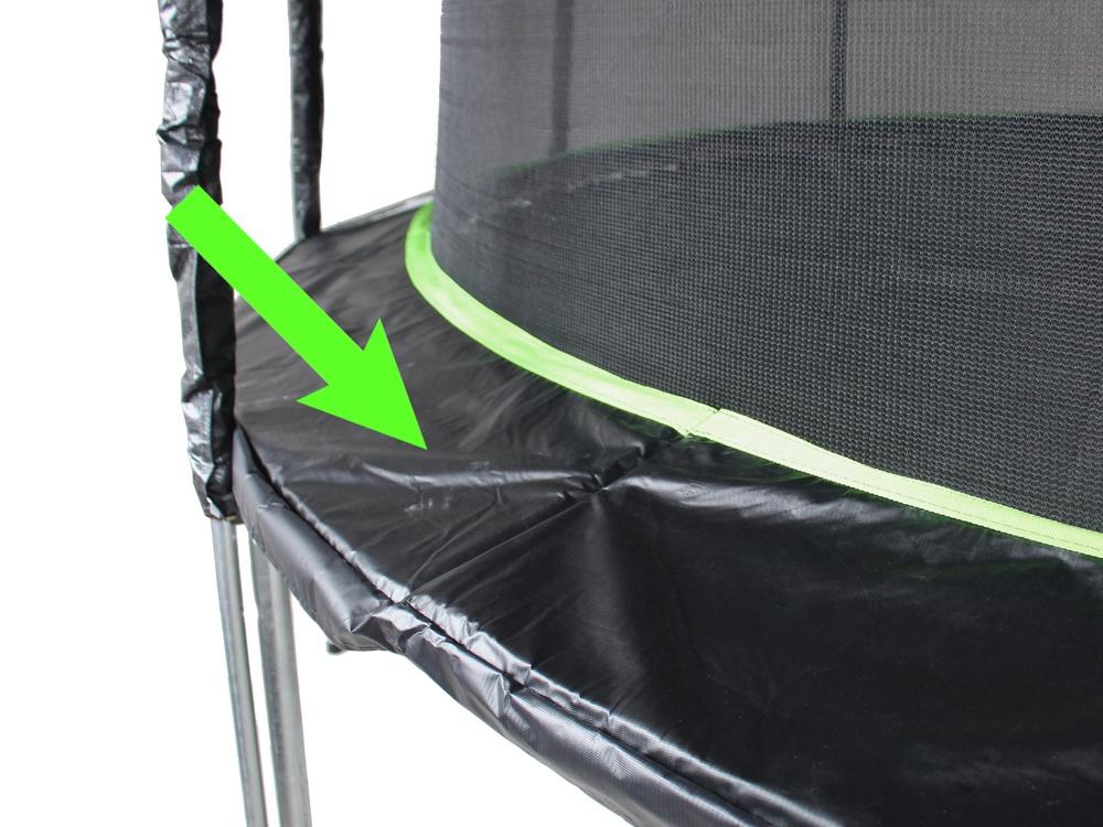 10 fot trampolin fjäderskydd - 305 cm, 30 cm bred, 1,5 cm tjock