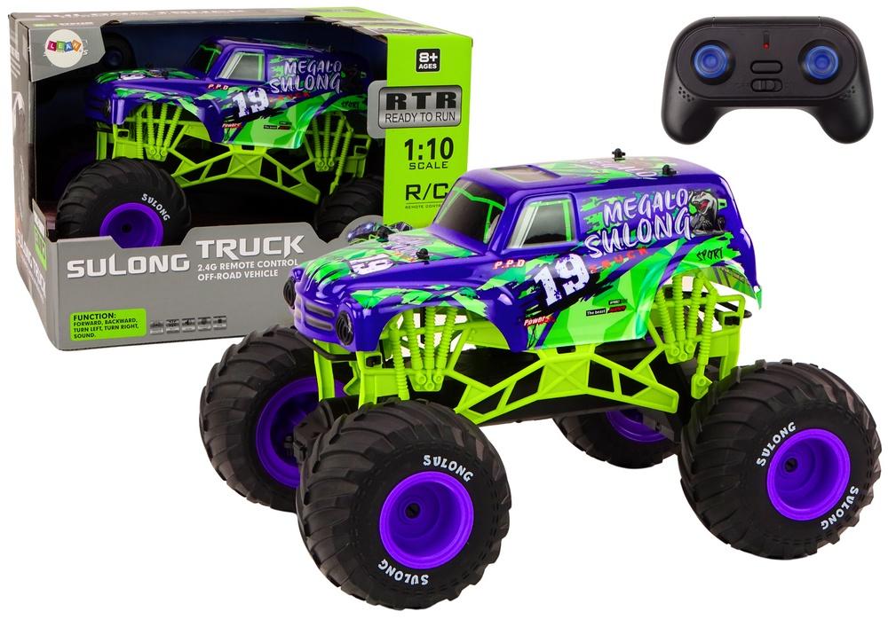 1:10 Off-Road RC-bil - 2,4G, 12 km/h, Ghost Purple