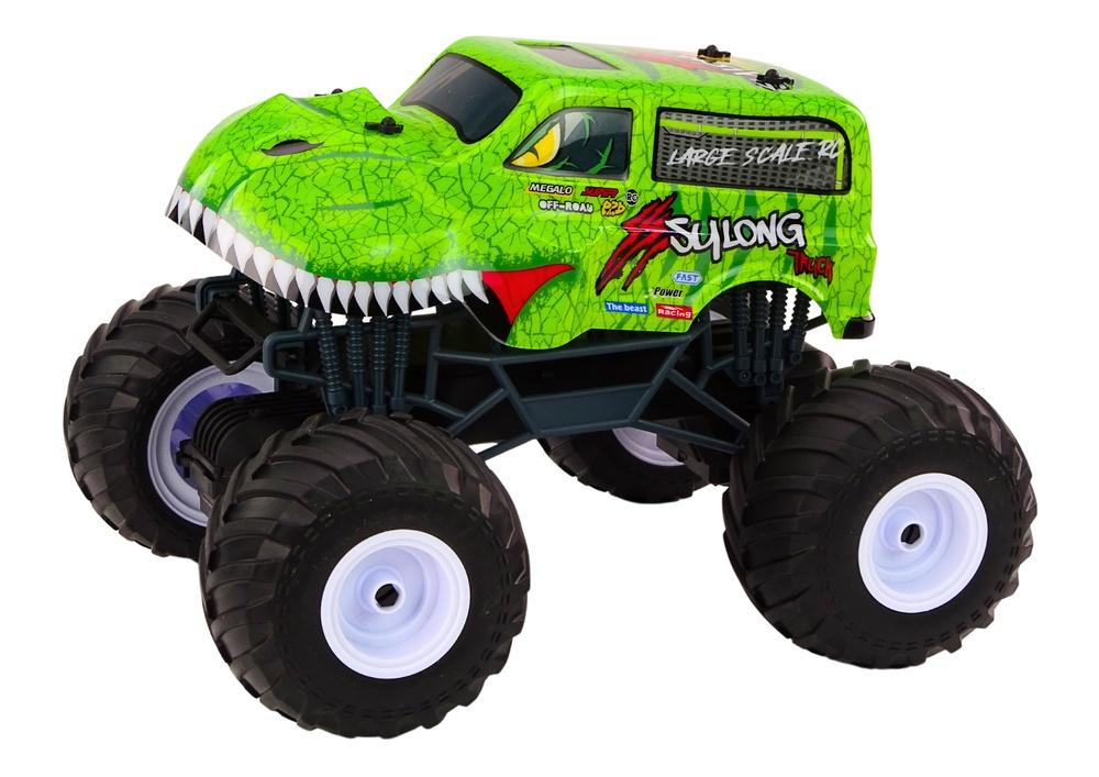 1:12 Grön Dino RC-bil: Off-Road Beast med 2,4G-kontroll