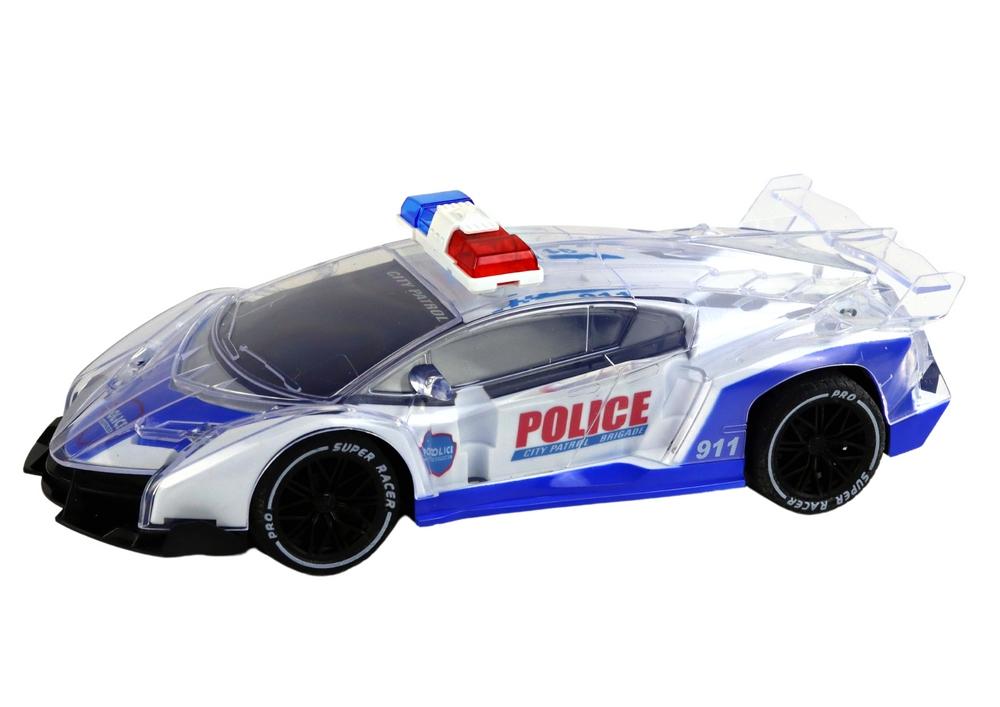 1:16 RC Police Sports Car med lampor och fjärrkontroll