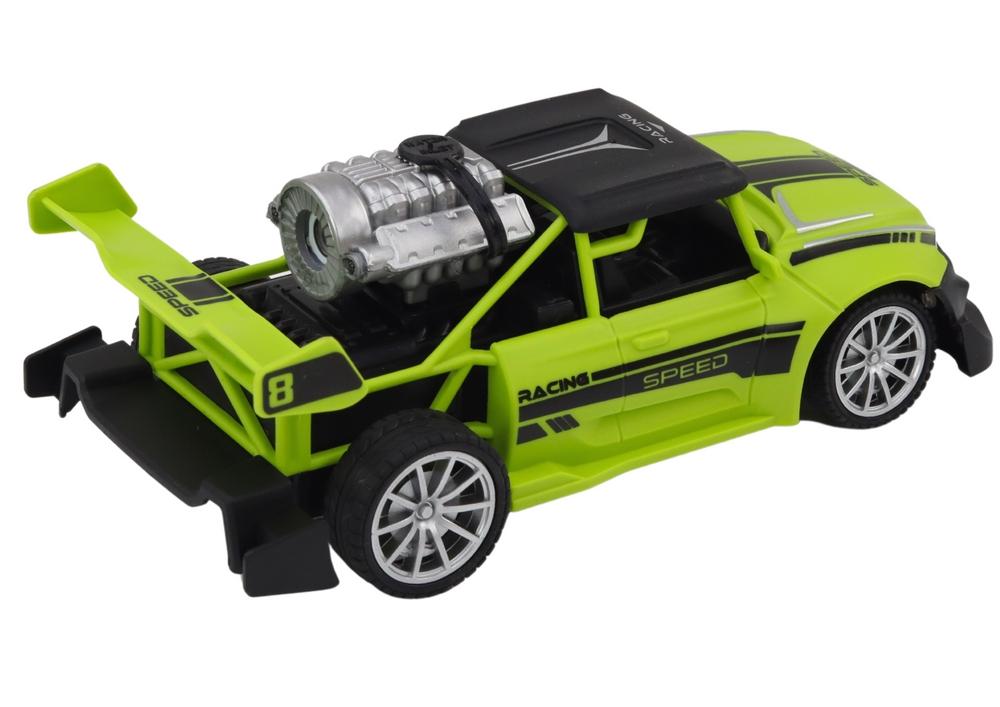 1:20 RC Car: Smoke, Lights, Green, Realistic Racing Fun