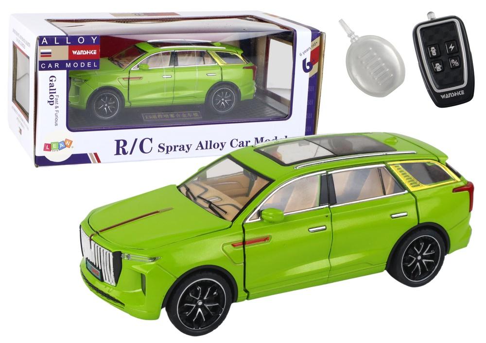 1:24 Green Aluminium RC Car: Realistiske lyde og røgeffekter