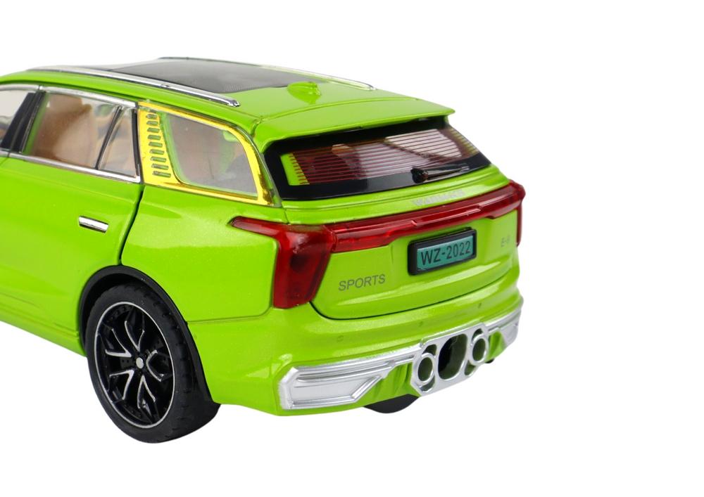 1:24 Green Aluminium RC Car: Realistiska ljud och rökeffekter