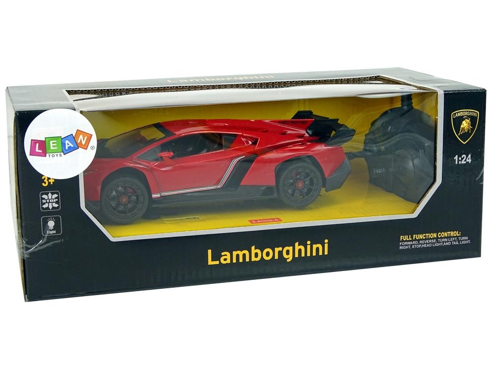 1:24 R/C Lamborghini Veneno Red - Realistiska ljus & 2,4G-kontroll